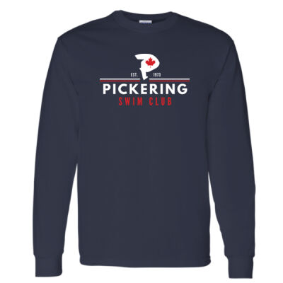 Gildan Unisex Pickering Swim Crest Printed Long Sleeve Thumbnail